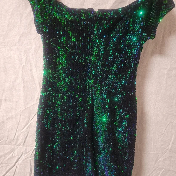 Amazing sparkly sequin mermaid dress bodycon wiggle dress - Picture 2 of 6